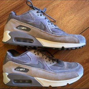 Nike Air Max 90 Grey Velvet Shoes